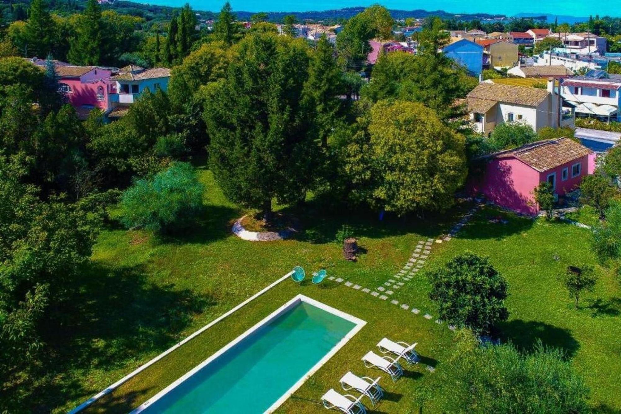 Вилла Secret Garden House - Private Garden With Pool Ахарави Экстерьер фото